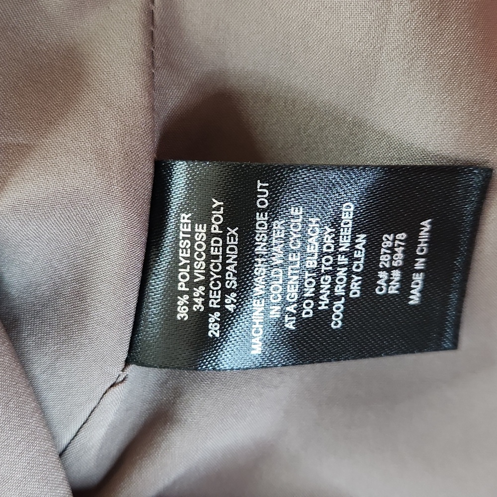 House Of Harlow 1960 Taupe Pinstripe Bandeau Top. Size M - Picture 5 of 7